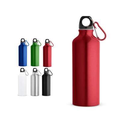 RE-LANDSCAPE M. Recycled aluminium (100 rAL) bottle with carabiner 530 mL